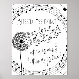 Blessed Assurance Hymn Christelijk Poster