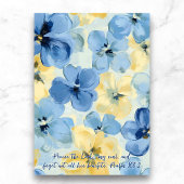 Blessed at 30 Faith Birthday Milestone Floral Kaart