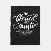 Blessed Auntie Fleece Deken (Voorkant)