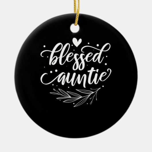 Blessed Auntie Keramisch Ornament (Voorkant)