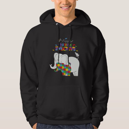 Blessed Autism Mom Mother Autistic Kids Awareness  Hoodie (Voorkant)