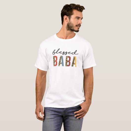 Blessed Baba Leopard T-shirt (Voorkant volledig)