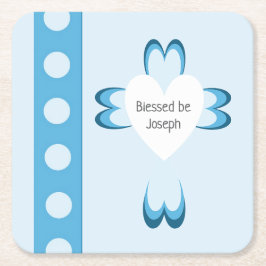 Blessed Baptism Paper Napkin Kartonnen Onderzetters