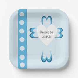 Blessed Baptism Paper Plate Papieren Bordje