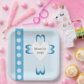 Blessed Baptism Paper Plate Papieren Bordje (Feest)