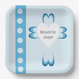 Blessed Baptism Paper Plate Papieren Bordje