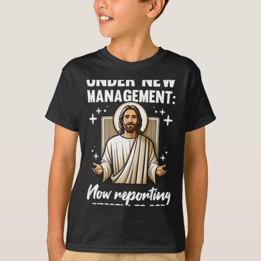 Blessed Baptism Religious Christian Under New Mana T-shirt (Voorkant)