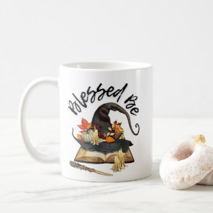 Blessed be Autumn Witch Halloween Coffee Mok