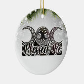 Blessed Be Celtic Tree of Life Pagan Witch Keramisch Ornament (Rechts)