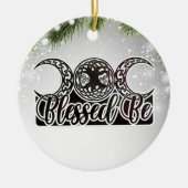 Blessed Be Celtic Tree of Life Pagan Witch Keramisch Ornament (Voorkant)