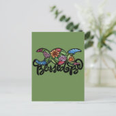 "Blessed Be" drievoudige maansbloei Briefkaart (Staand voorkant)