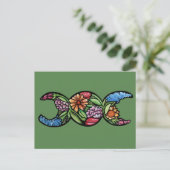 "Blessed Be" drievoudige maansbloei   Briefkaart (Staand voorkant)