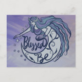 Blessed Be Moon Goddess Briefkaart (Voorkant)