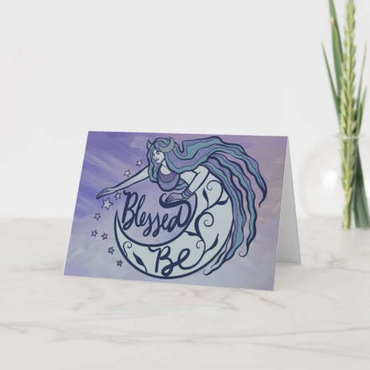 Blessed Be Moon Goddess Kaart (Voorkant)