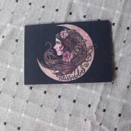 Blessed Be Moon Goddess Pagan Art Briefkaart
