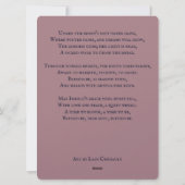 Blessed Be Moon Goddess Pagan Art Feestdagenkaart (Achterkant)