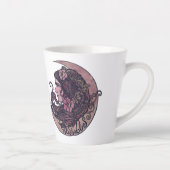 Blessed Be Moon Goddess Pagan Art Latte Mok (Rechts)