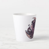 Blessed Be Moon Goddess Pagan Art Latte Mok (Voorkant)