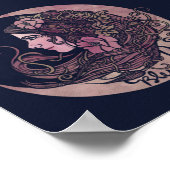 Blessed Be Moon Goddess Pagan Art Poster (Hoek)