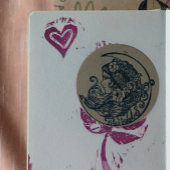 Blessed Be Moon Goddess Pagan Art Rubberstempel