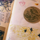 Blessed Be Moon Goddess Pagan Art Rubberstempel