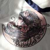 Blessed Be Moon Goddess Pagan Art Tote Bag