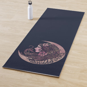 Blessed Be Moon Goddess Pagan Art Yogamat