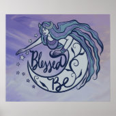 Blessed Be Moon Goddess Poster (Voorkant)