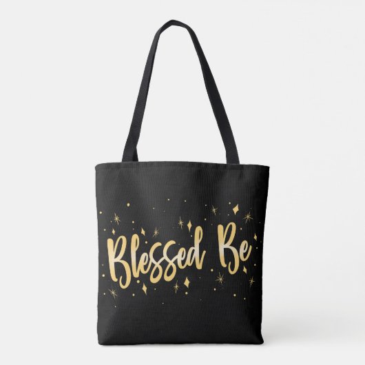 Blessed Be - Pagan Wiccan Witch Canvas tas (Achterkant)