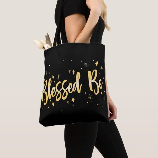 Blessed Be - Pagan Wiccan Witch Canvas tas (Dichtbij)