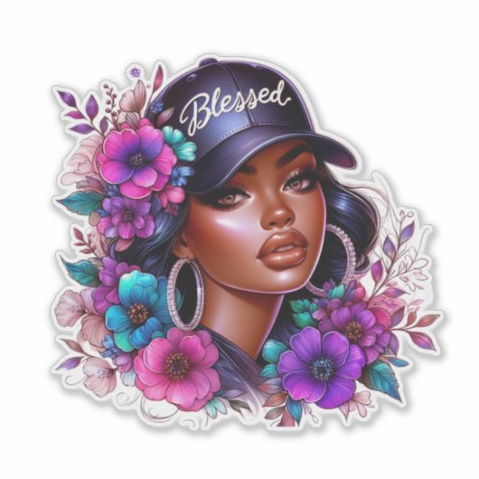 Blessed Beauty Sticker (Voorkant)