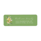 Blessed Beginnings Cross Return Adres Label (Voorkant)