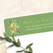 Blessed Beginnings Cross Return Adres Label