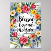 Blessed Beyond Measure – Christelijke kunst aan de Poster (Voorkant)