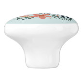 Blessed Beyond Measure Inspirerend bloemsierkunst Keramische Knop (Zijkant)