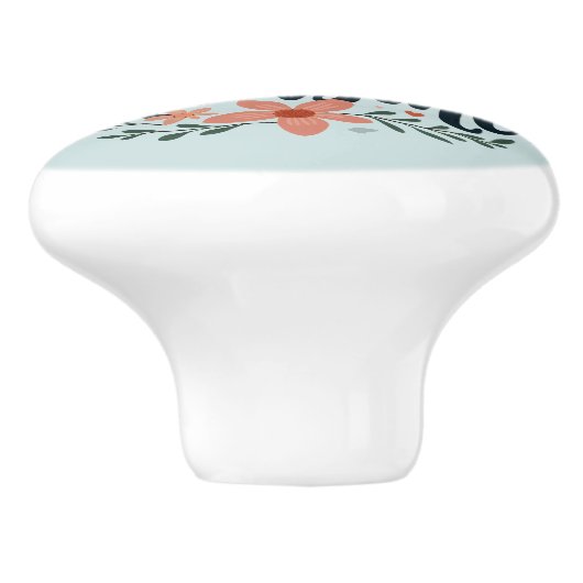 Blessed Beyond Measure Inspirerend bloemsierkunst Keramische Knop (Zijkant)