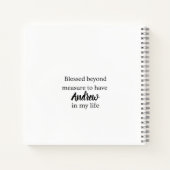 Blessed Beyond Measure Journal Notitieboek (Achterkant)