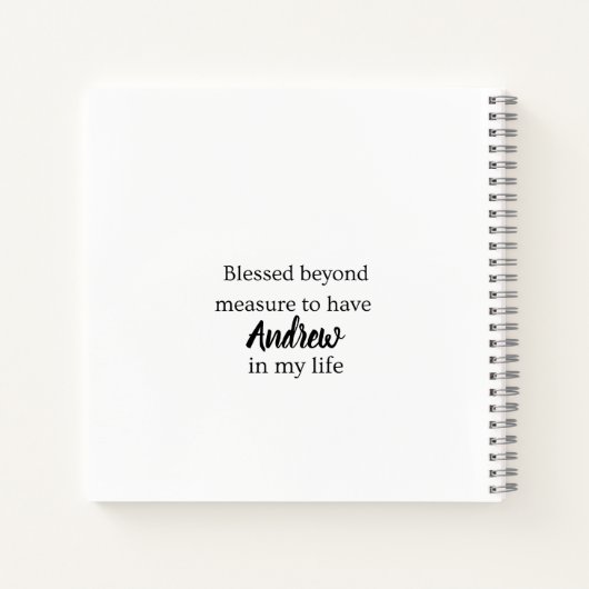 Blessed Beyond Measure Journal Notitieboek (Achterkant)