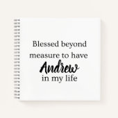 Blessed Beyond Measure Journal Notitieboek (Voorkant)