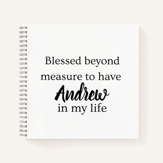Blessed Beyond Measure Journal Notitieboek (Voorkant)
