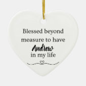 Blessed Beyond Measure Ornament (Voorkant)