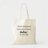 Blessed Beyond Measure Tote Bag (Voorkant)