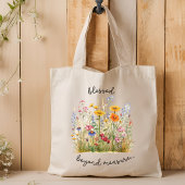 Blessed Beyond Measure voor Christelijke vrouwen Tote Bag