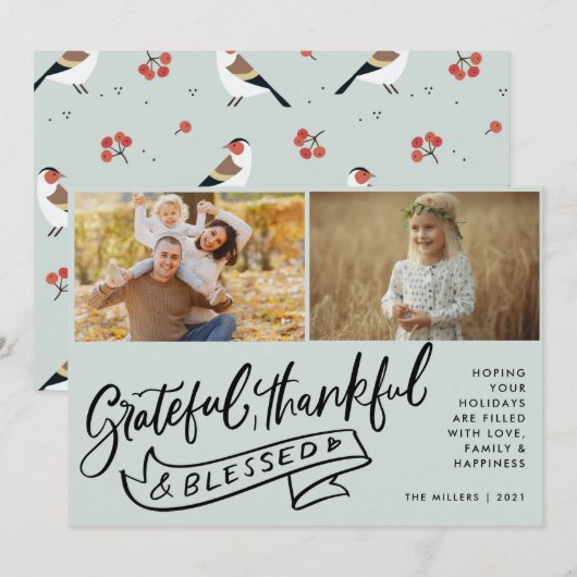 Blessed Boho Bird Family (Voorkant / Achterkant)