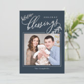 Blessed Branch Holiday-fotokaart Feestdagenkaart (Staand voorkant)