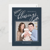 Blessed Branch Holiday Photo Card Briefkaart (Voorkant / Achterkant)