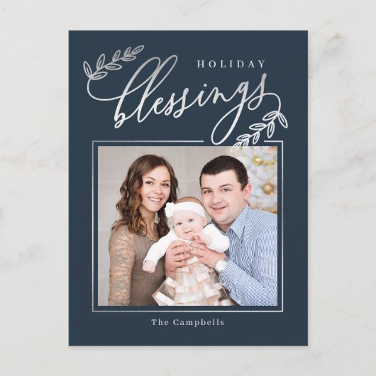 Blessed Branch Holiday Photo Card Briefkaart (Voorkant)