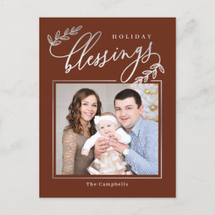 Blessed Branch Holiday Photo Card Briefkaart