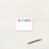 Blessed Bright Veelkleurig 4 x 3 Post-it® Notes (Op bureau)