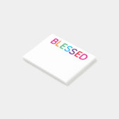Blessed Bright Veelkleurig 4 x 3 Post-it® Notes (Schuin)